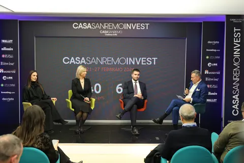 Fabrizio Vedana, Gabriel S. Zurlo, Emilia Petrocelli e Carlotta Zola durante il panel.