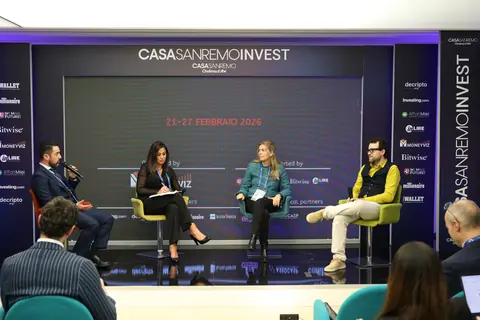 Allegra Canepa, Paola Soccorso, Marco Tullio Giordano e Gabriele Del Mese sul palco.